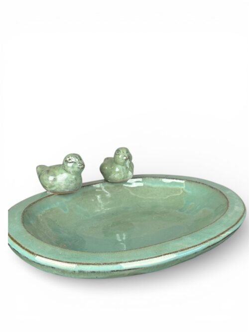 Žalias keramikinis padėklas